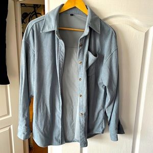 Light corduroy button down